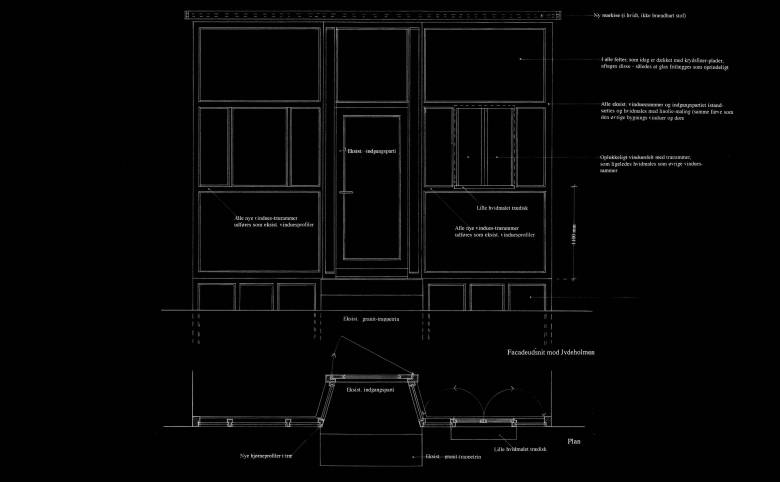 Sandwichbar i Vanløse - Arkitekturværkstedet - Hans Peter Hagens - Arkitekt - København